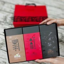 飲氧品紅黑寶食沖泡穀粉禮盒1盒(紅黑金)