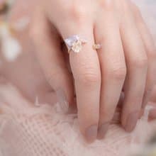 明日櫻迷你花束鋯石戒指