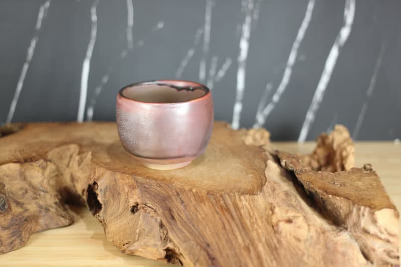 【送禮好物】80ml 柴燒 鐵釉 手拉坯茶杯 鶯歌名家葉敏祥手作