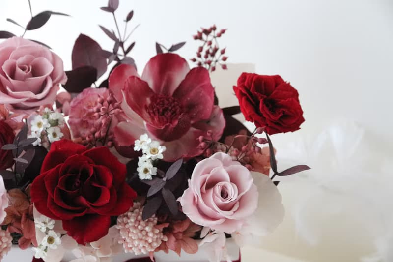 【開幕花禮】永生花盆栽 開幕賀禮 乾燥花 乾燥花桌花 永生玫瑰