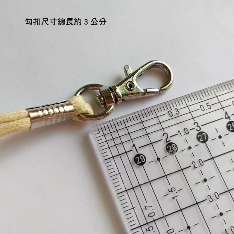 Lovely【2mm總長35公分小勾扣臘繩】10色可選、手機掛繩、鑰匙掛N