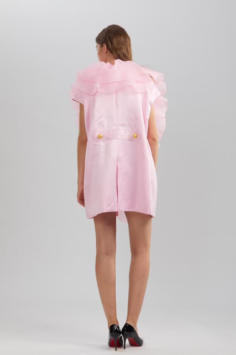 June sweet pink natural Thai  silk organza jacket for women