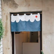 日系富士山短門簾 五色