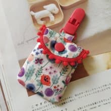 【11/14後出貨】水彩花兒小棉球 平安符袋 彌月禮物 香火袋 平安