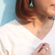 紫藍螢石， 純銀珠，綠色流蘇 純銀耳環 flourite, silver ball and tassel  925 silver earring