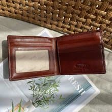 【情人節禮物】真皮男短夾 / 5卡層拉鍊零錢袋皮夾 / 男皮夾
