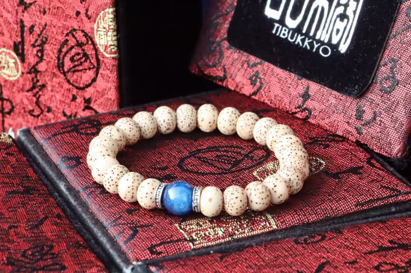 精品星月菩提手珠 7x9mm 天然藍晶石隔珠 父親節禮物 菩提子 手鍊