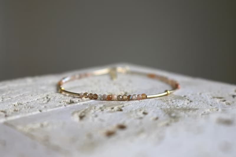 手鍊 草莓晶 瑪瑙 天然石 - 櫻花 -