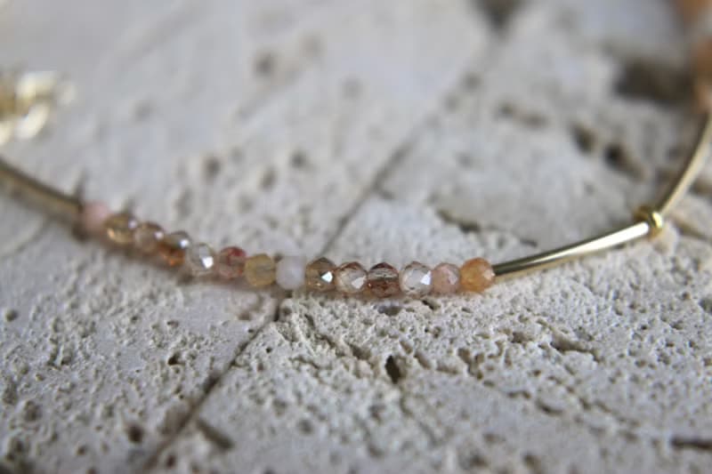 手鍊 草莓晶 瑪瑙 天然石 - 櫻花 -