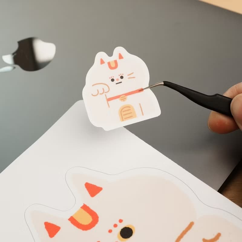 Furry Zoo 防水 大貼紙組 行李貼 防水耐曬 - 招財貓