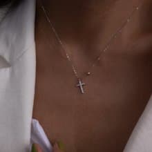 遙望十字架項鍊(金/銀)