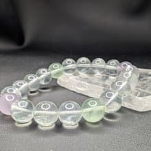 彩螢石 10mm 手串 手鍊 天然水晶 水晶