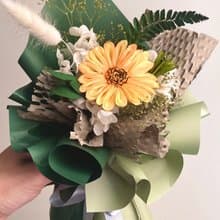 索拉太陽花束-畢業典禮/送別永生花束/學士服/拍照小物/謝師/