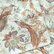 Sanderson Vintage Scarf Birds and Floral Botanical 21 x 20.5 inches