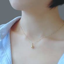 簡約小金球 14K GF 包金項鍊 鎖骨鍊 | 單戴或疊搭