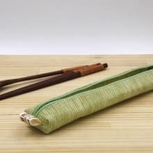 【紙布家】紙線編織 小餐具袋 草綠