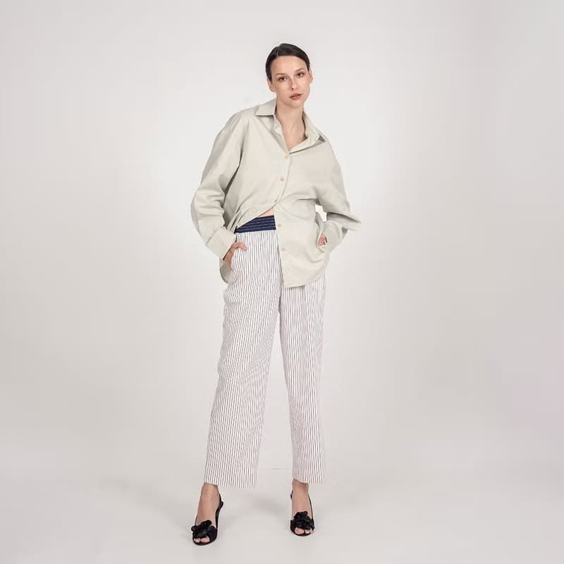 BASIC // green // women oversized shirt