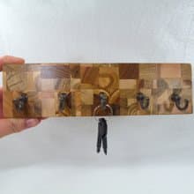 木質鑰匙扣 牆壁鑰匙掛鉤 木質鑰匙掛鉤 裝飾牆壁鑰匙扣