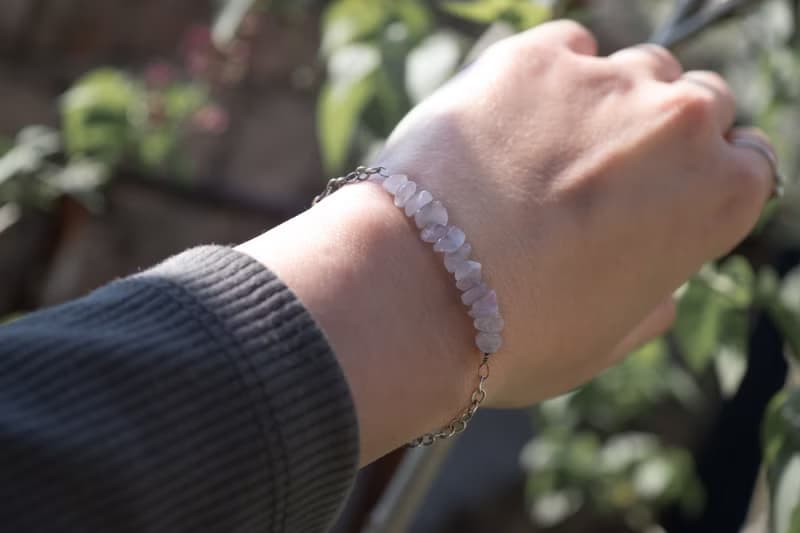 Rose Quartz Bracelet, 925 Sterling Silver, Taurus, Libra, Capricorn birthstone