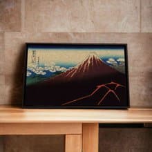 葛飾北齋-山下白雨【壁虎拼圖】