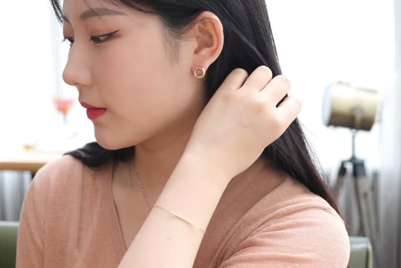 14K Gold Donuts Earring 金甜甜圈耳扣耳環(內徑8.6mm)