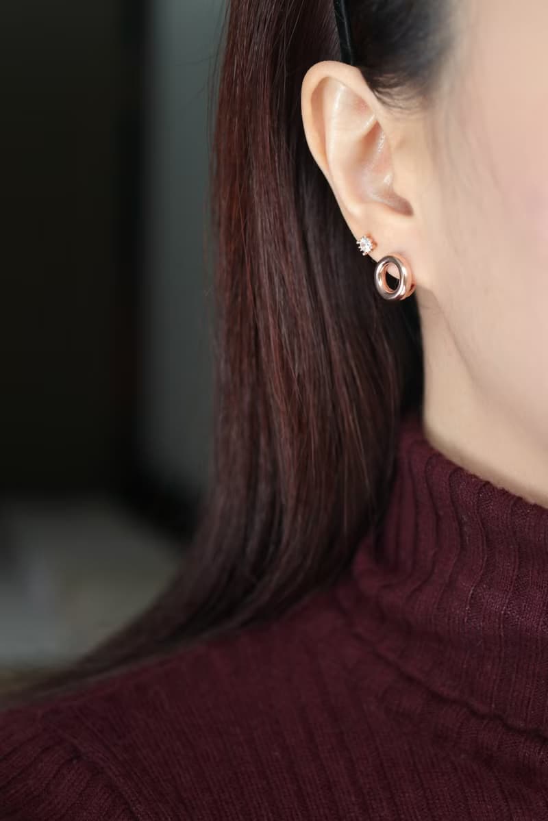 14K Gold Donuts Earring 金甜甜圈耳扣耳環(內徑8.6mm)