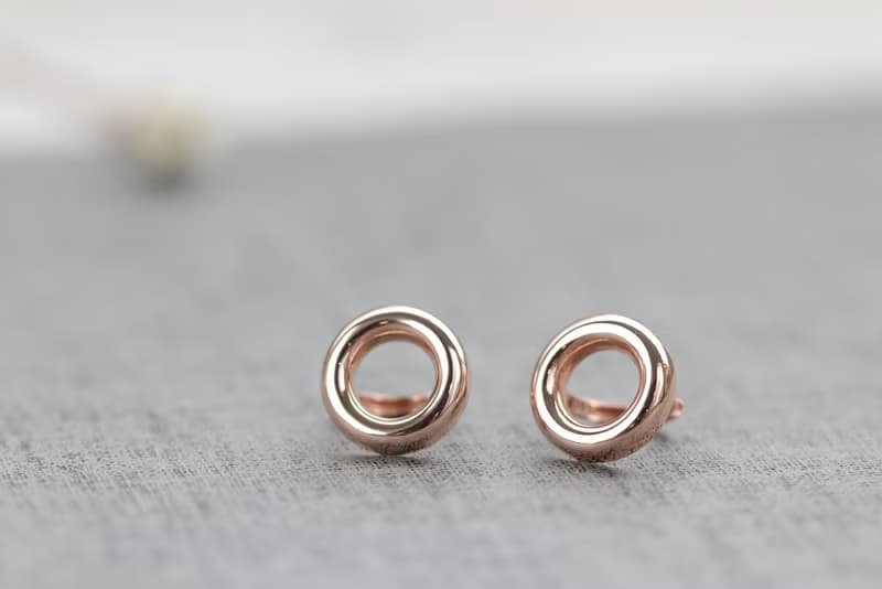 14K Gold Donuts Earring 金甜甜圈耳扣耳環(內徑8.6mm)
