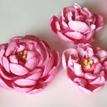 瓷花、牆壁藝術套裝、花卉牆壁藝術、獨特的家居裝飾、房間裝飾、