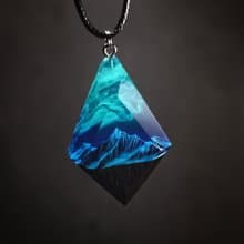 木質樹脂吊墜北極光不尋常的禮物在黑暗中發光