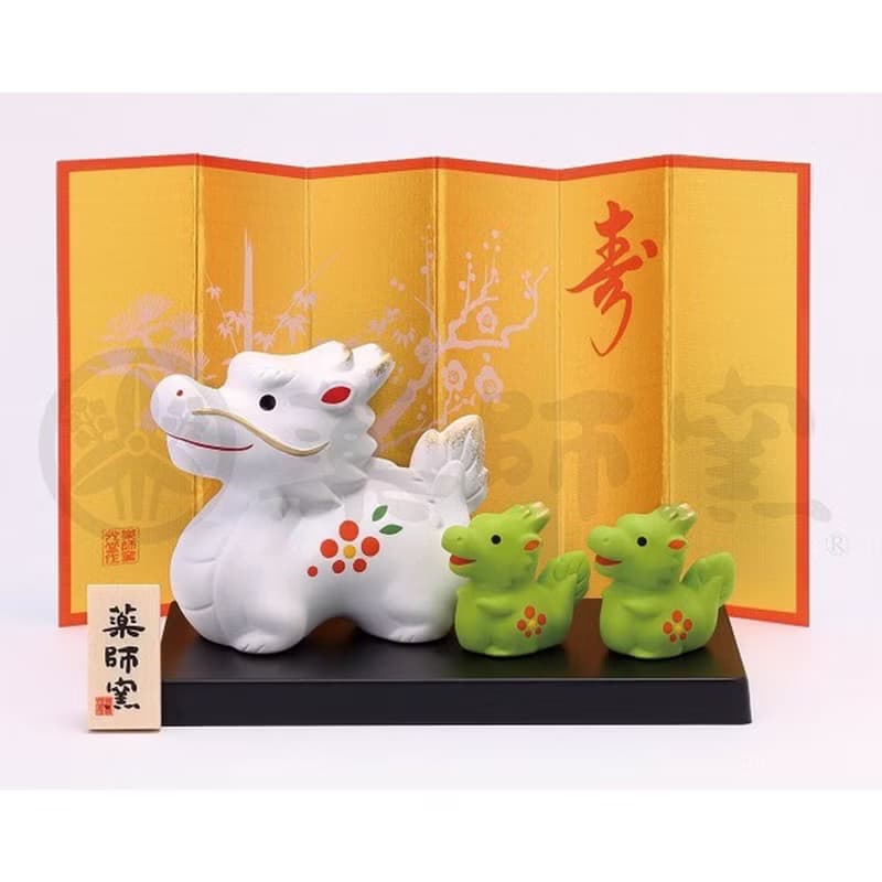 瀨戶燒藥師窯-長壽親子龍