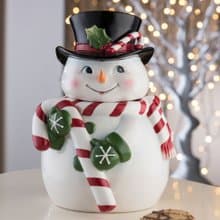 英國Aynsley 聖誕雪人密封罐