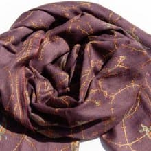 喀什米爾Cashmere/羊絨圍巾/純羊毛圍巾披巾/戒指絨披肩-刺繡花朵