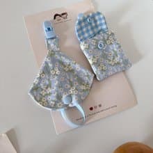 安然。花語呢喃 手工奶嘴鍊+防塵套 平安符袋