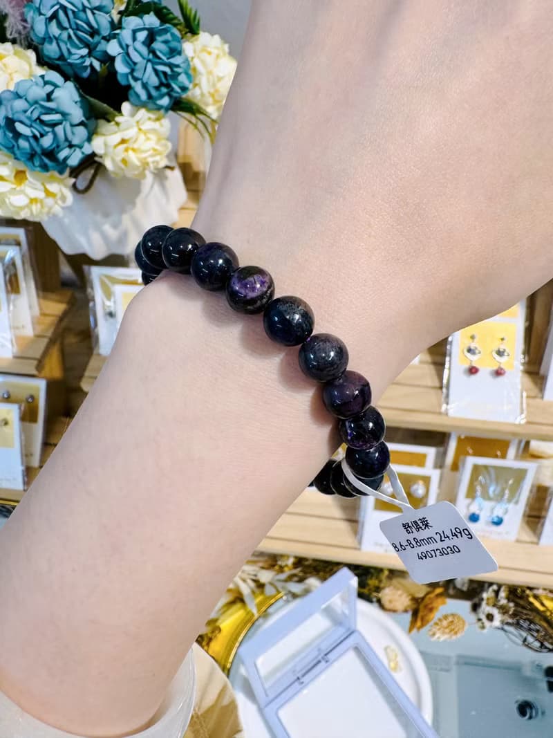 小精品舒俱萊8.6-8.8mm24.49g手珠著名防癌寶石預防排除負面能量