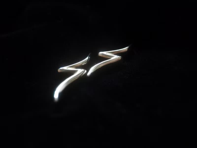 直觀系列【誓約】925純銀耳飾/耳釘(單個) |閃電 情人節祝福禮物