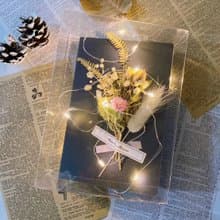 精緻乾燥花卡片 生日情人節卡片 特色卡片禮物 發光卡片 現貨