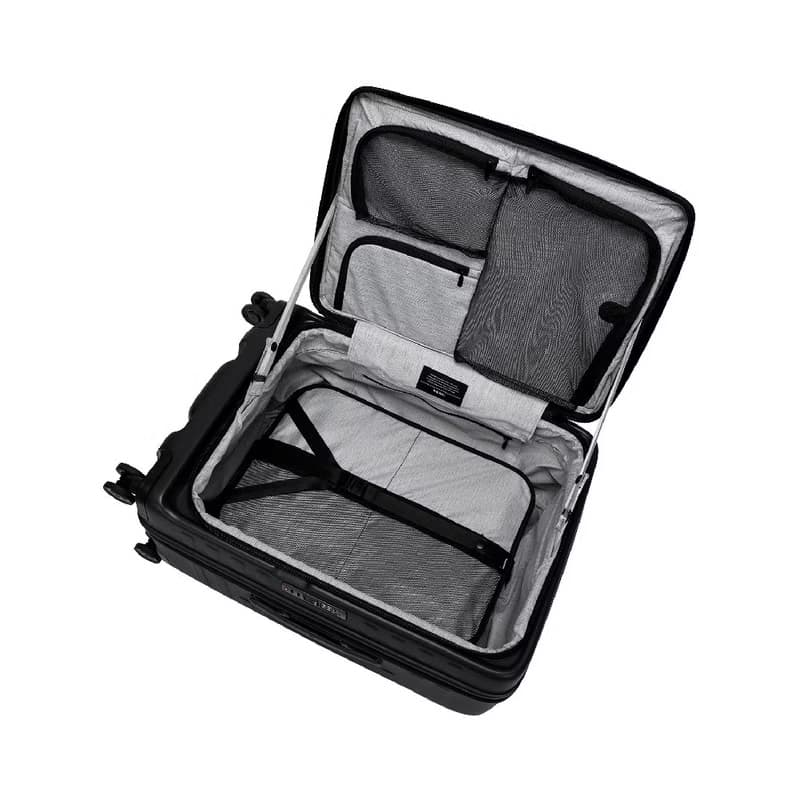 【升級版】【LOJEL】CUBO 26吋 前開擴充拉鍊箱 酷黑