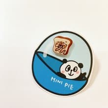 mini熊棉花糖吐司耳環(單耳販售)(可改耳夾式)