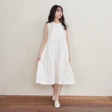 會呼吸∣UMORFIL調溫透氣二重紗水波花卉連身洋裝-共2色