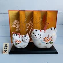 錦彩招福長壽虎-親子土鈴-生肖吉祥物(虎年)