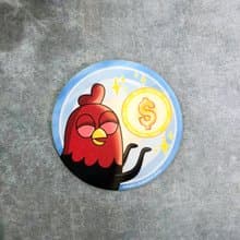 Funny Three Chickens 放3雞 | 陶瓷吸水杯墊 - 錢來款