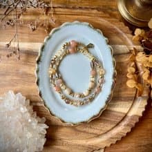 -羅馬假期-天然水晶手鏈/黃銅手鍊