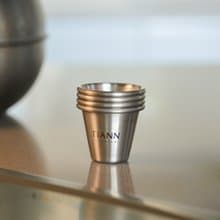 【純鈦小酒杯四入組 20ml】露營酒杯/烈酒杯/shot杯/禮物/入厝