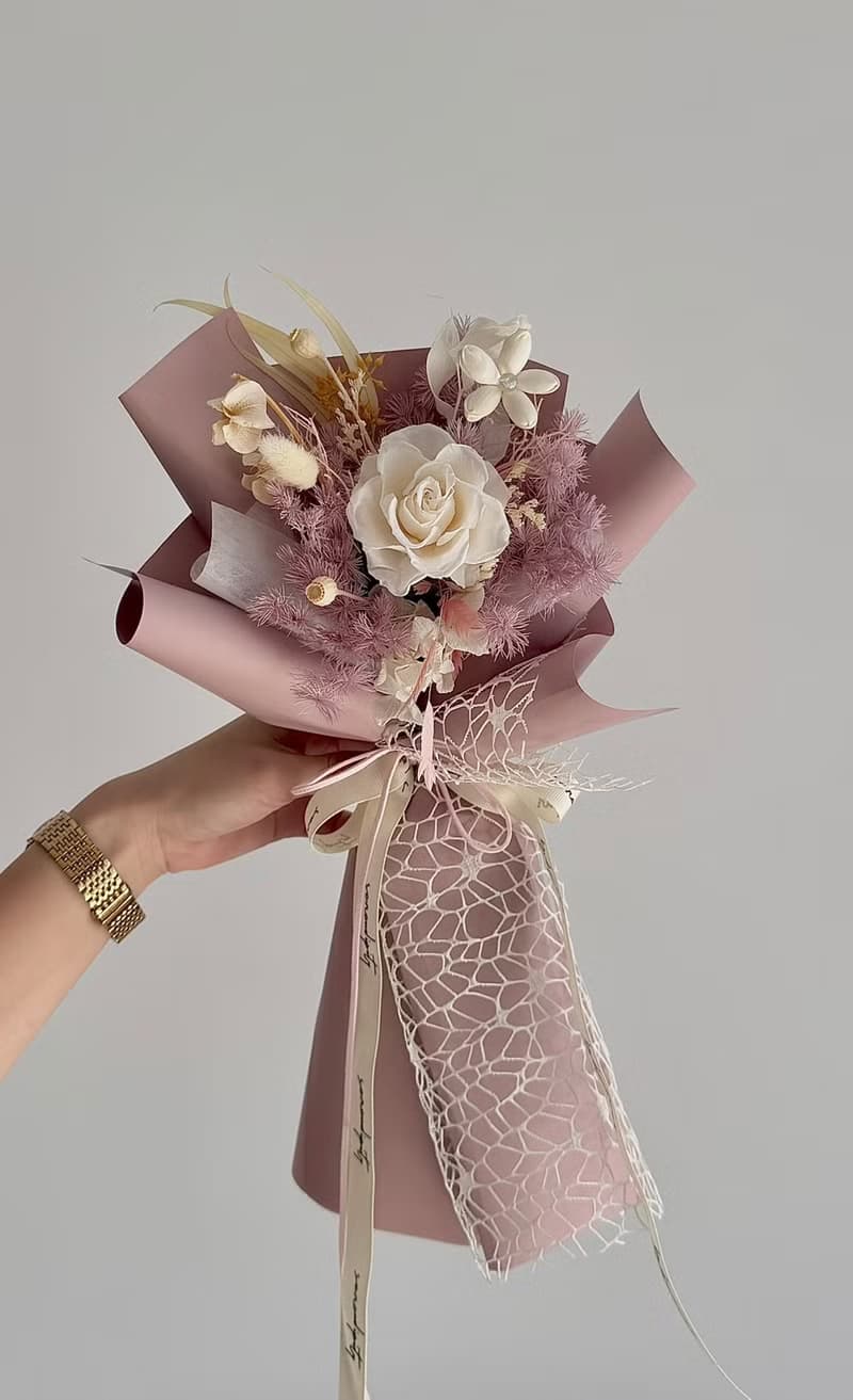 嗜花所 - 芋泥奶酪 七夕情人花束 花禮 情人節 花束 告白花束