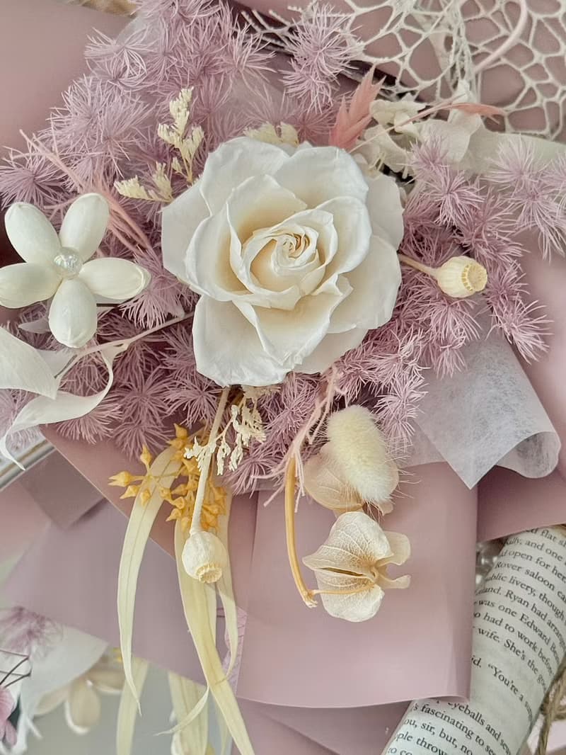 嗜花所 - 芋泥奶酪 七夕情人花束 花禮 情人節 花束 告白花束