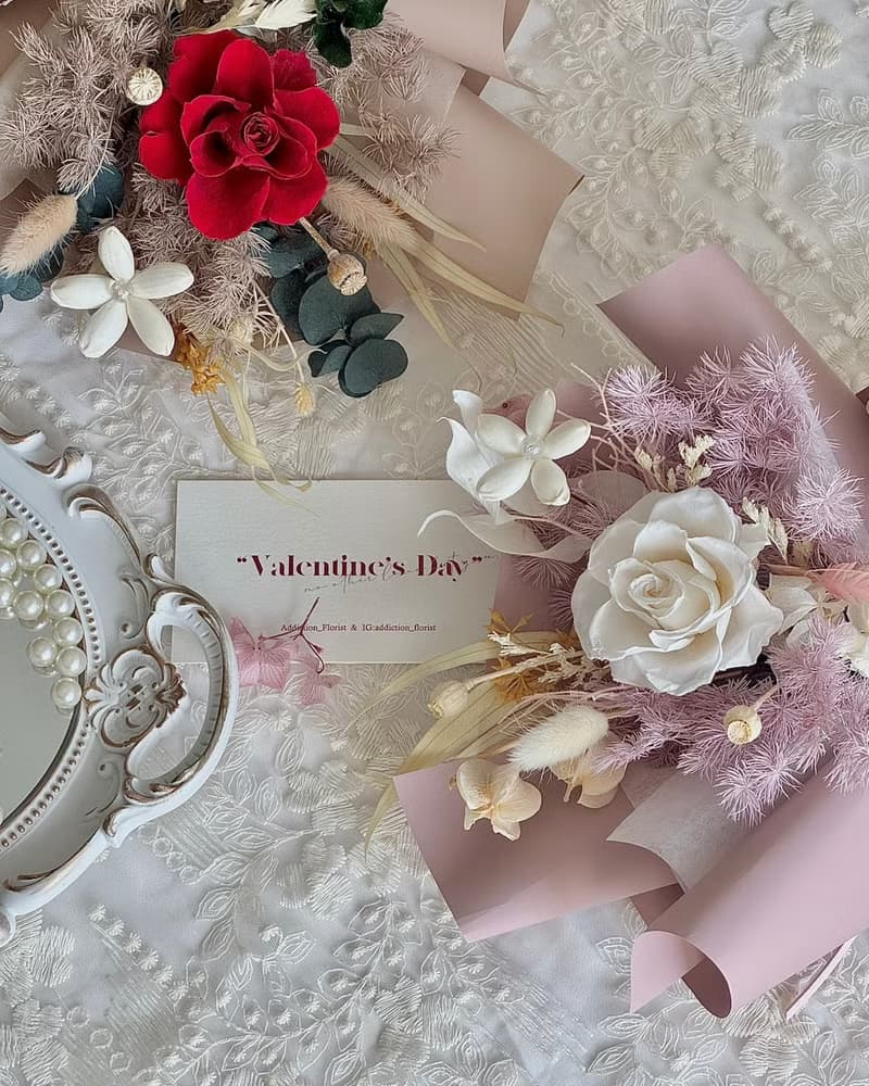 嗜花所 - 芋泥奶酪 七夕情人花束 花禮 情人節 花束 告白花束