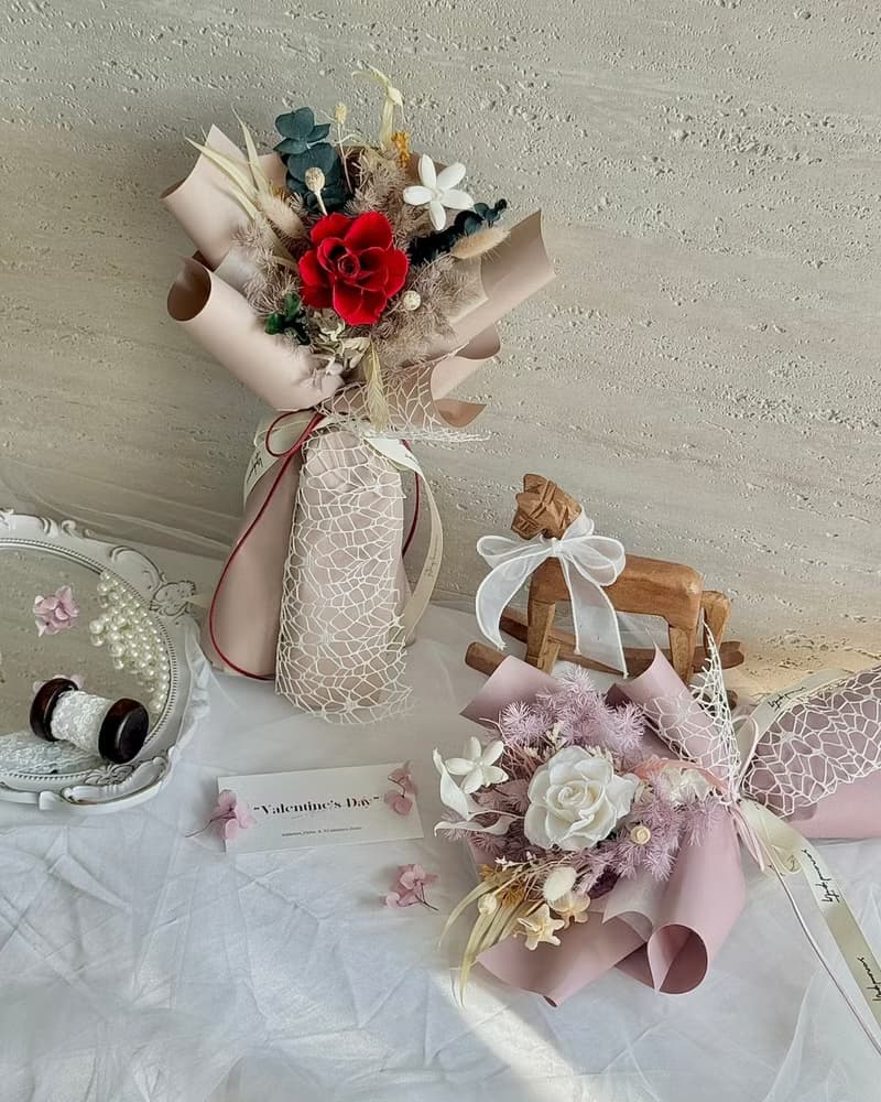 嗜花所 - 芋泥奶酪 七夕情人花束 花禮 情人節 花束 告白花束