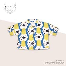 歐霸短袖襯衫-黑莓蘇打 休閒兒童上衣 Leshine【手作童裝系列】