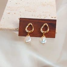 巴洛克珍珠耳環推薦 本季設計新品 生日禮物  珍珠耳環