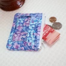 紫色花海 悠遊卡證件零錢包 證件套 小錢包 名片夾 識別證